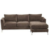Emerly Modern Velvet Metal Leg Sofa