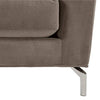 Emerly Modern Velvet Metal Leg Sofa
