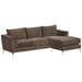 Emerly Modern Velvet Metal Leg Sofa